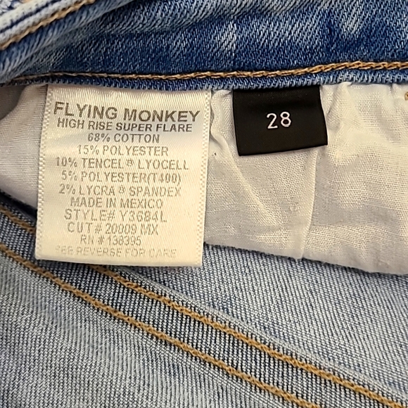 Flying Monkey Flare Bottom Jeans - Picture 7 of 7